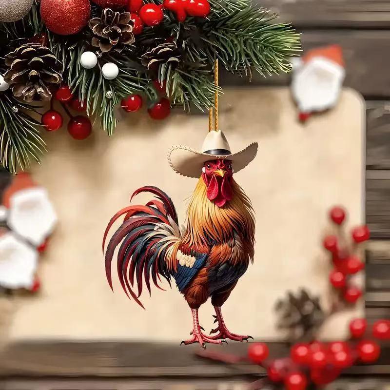 Rooster-shaped Backpack & Car Pendant Ornament