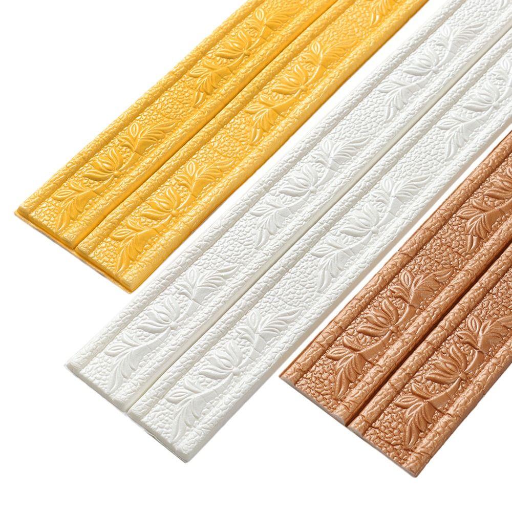 Клейкая декоративная полоса на потолок Домашний декор Настенный бордюр Плинтус Линия отделки стены Настенные наклейки