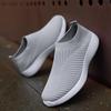 Women Sneakers Vulcanized Shoes Sock Sneakers Women Summer Slip On Flat Shoes Women Plus Size Loafers Walking Flat