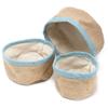 Natural Jute Baskets Set of 3 – Teal