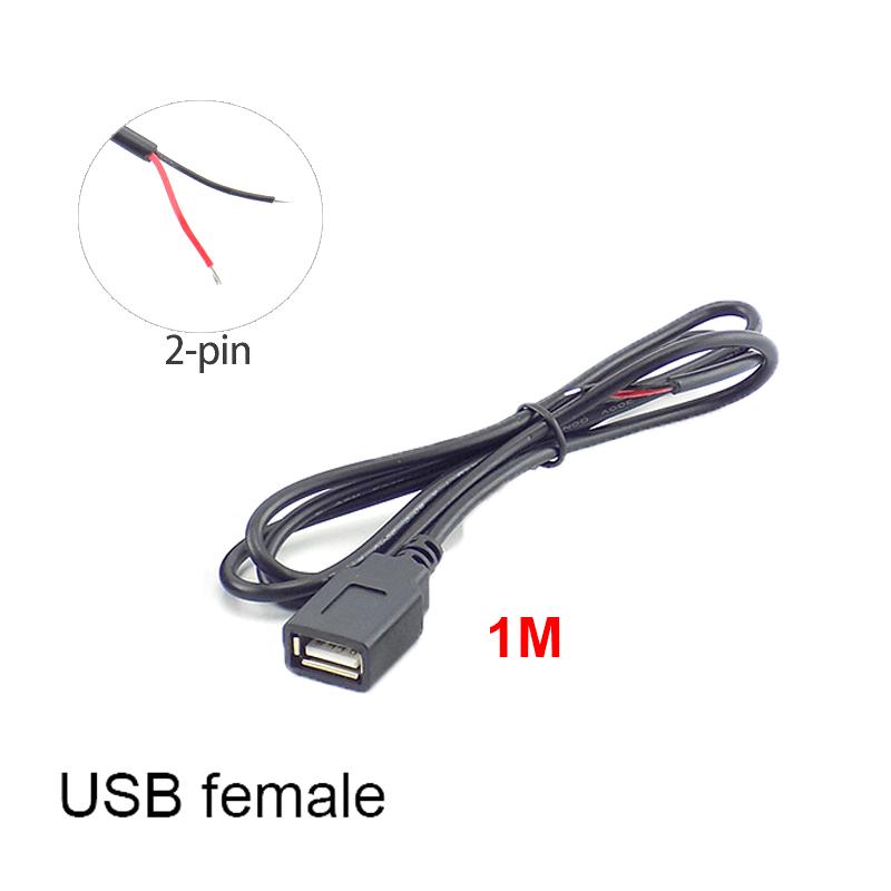 5 шт./лот Micro USB 2.0 A Female Male Jack Удлинительный кабель питания 4 Pin 2 Pin 4 провода DIY Data Line Зарядный шнур
