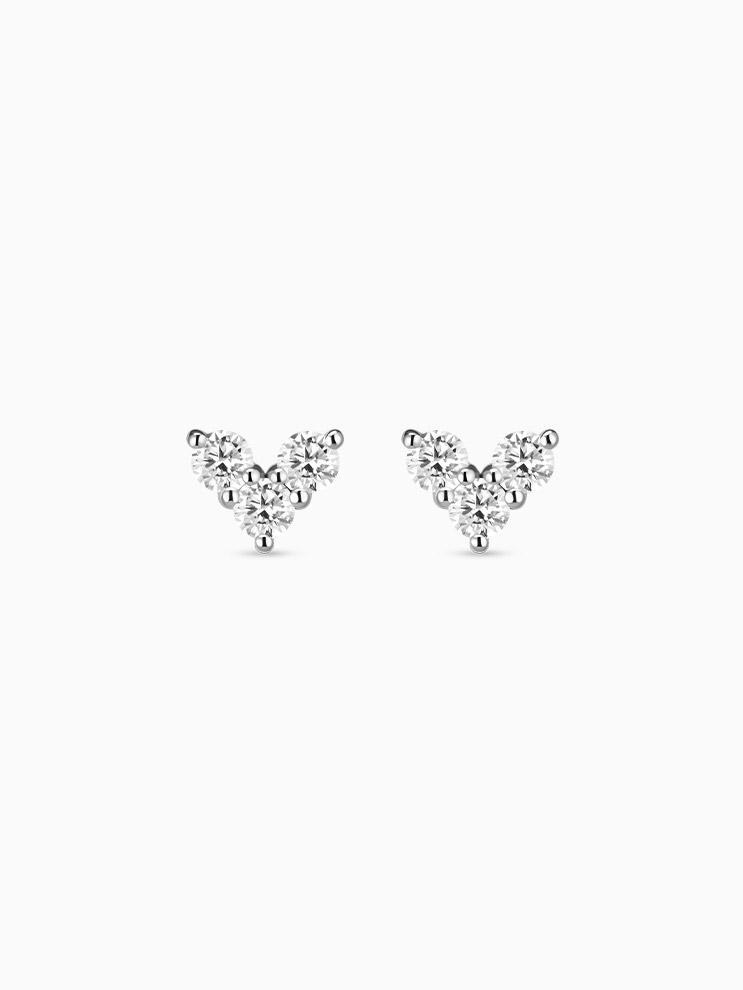 Серьги Dorocy Silver Pure Love с муассанитами