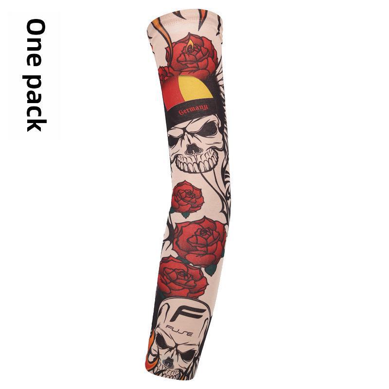 Унисекс бесшовный цветочный тату рукав на руку: Защита от солнца при езде на велосипеде и вождении