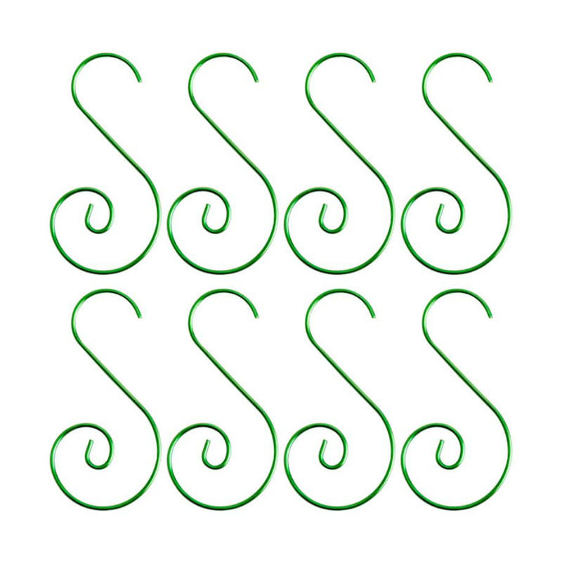 20 шт. Рождественский орнамент S-образный металлический крючок держатель подвеска для рождественской елки шары подвесные крючки новогодние принадлежности для украшения вечеринки