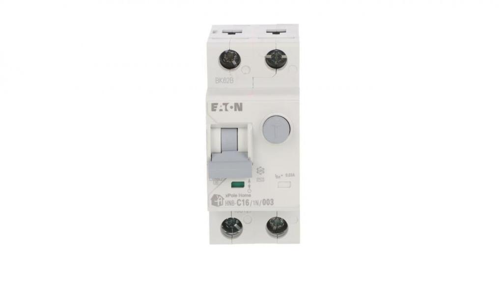 Differential circuit breaker 2P 16A 0.03A type AC xPole Home HNB-C16/1N/003 195127