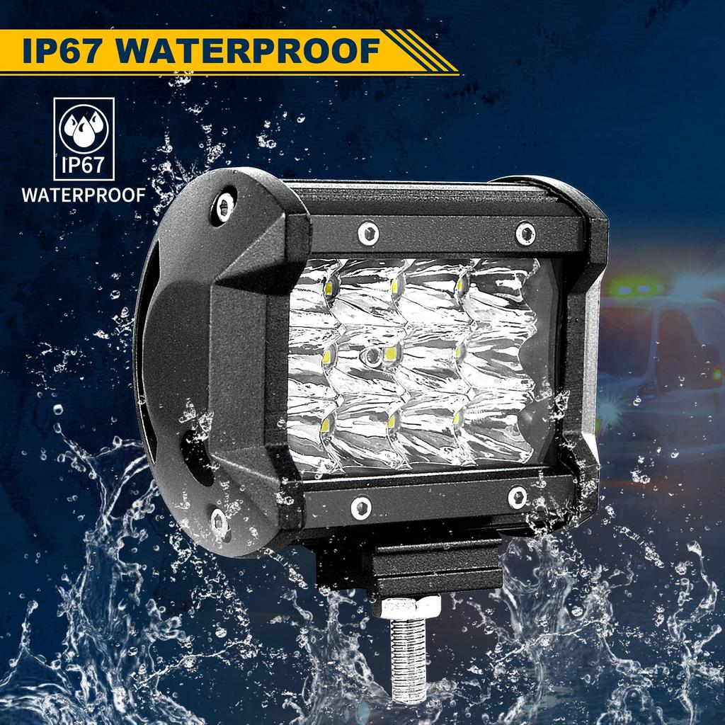 36 Вт светодиодный рабочий свет 12 В 24 В светодиодный рабочий свет узкий угол светодиодный прожектор IP67 водонепроницаемый 6000 К белый вилочный погрузчик наружное освещение (2)штук