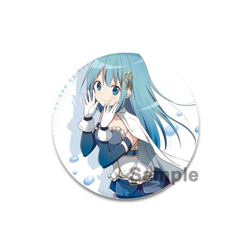 32/44/58 мм Puella Magi Madoka Magica Pin Милая аниме-фигурка Homura Miki Sayaka Брошь Значок для косплея Рюкзак Обувь Ювелирные изделия Аксессуары Подарки