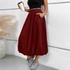 Женская модная свободная юбка Flower Pod с эластичной талией и юбкой-шампаном, юбка-миди