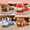 Capybara Husky Sloth Fox Raccoon Animal Plush Toy Doll Kids Room Decoration Gift