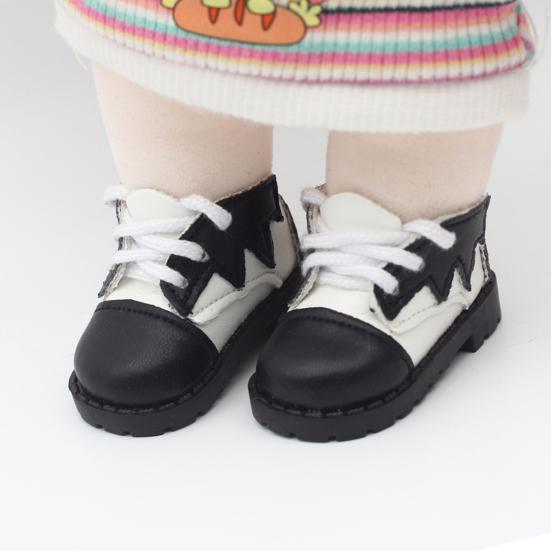 1 Pair 20cm Color Matching Doll Shoes Soft Highly Simulated Mini Shoes Fine Workmanship Doll Shoes
