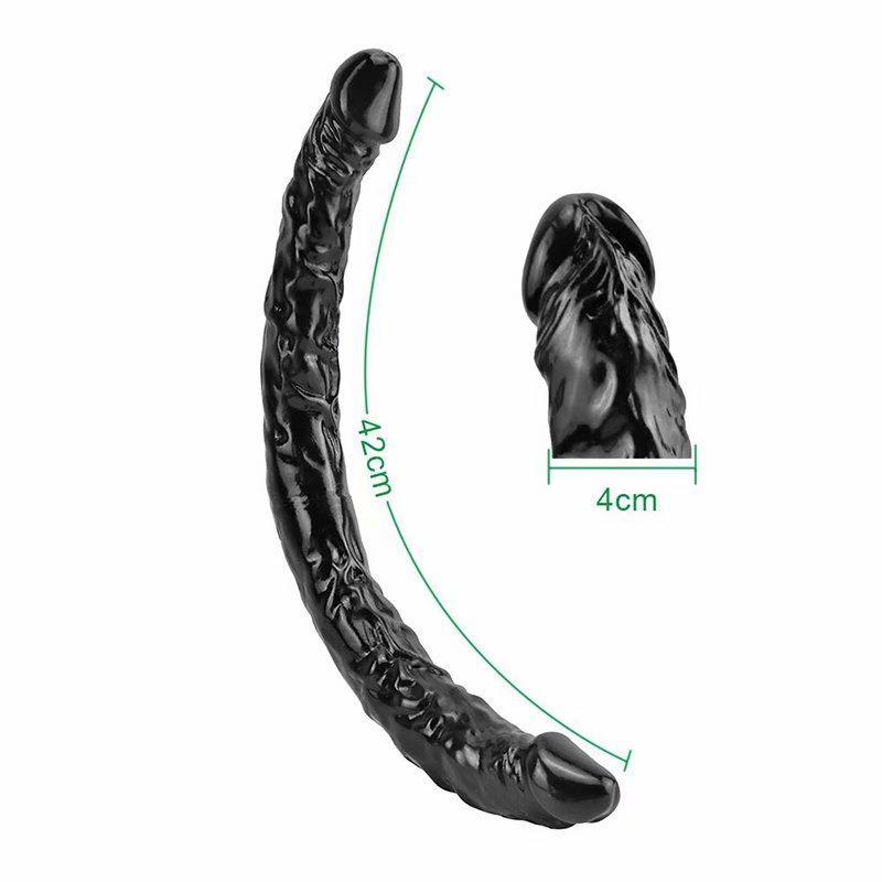 Huge Dildo 21/43/56cm Super Realistic Soft Penis Double Heads Sex Toys for Women Men