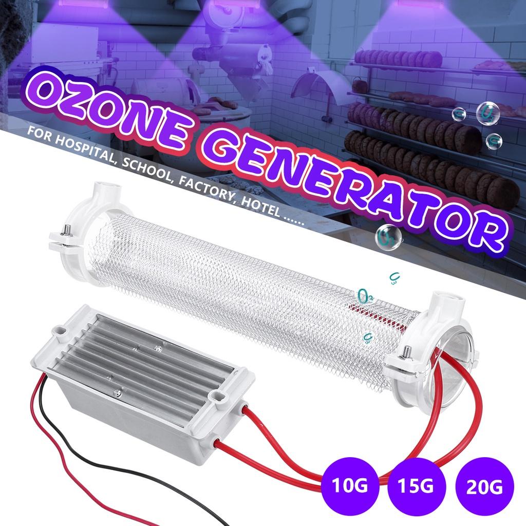 10G/15G/20G AC220V 148x57x40мм DIY Озоновый генератор с кремниевой трубкой Озонатор Для очистки воздуха