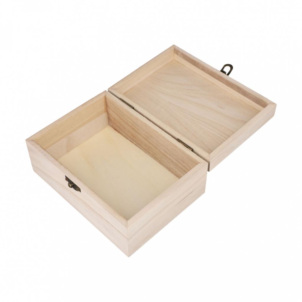 Box 1pcs/3pcs Plain Wooden Hinged Storage Household