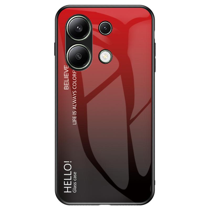 For Xiaomi Redmi Note 13 4G Shockproof Tempered Glass Case Anti-Scratch Cell Phone Cover