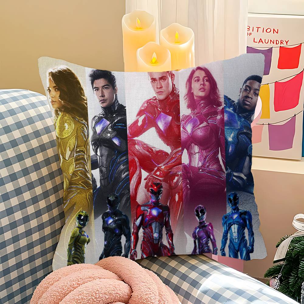Подушка P-Power R-Rangers Аниме Подушка Подушка для изголовья дивана-кровати Наволочка Чехол для подушки 45x45 см Мода