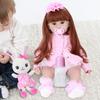 Reborn Toddler Silicone Baby Girl Doll Vivid Creativity Present Beautiful Baby Toy 60cmBrown Eyes
