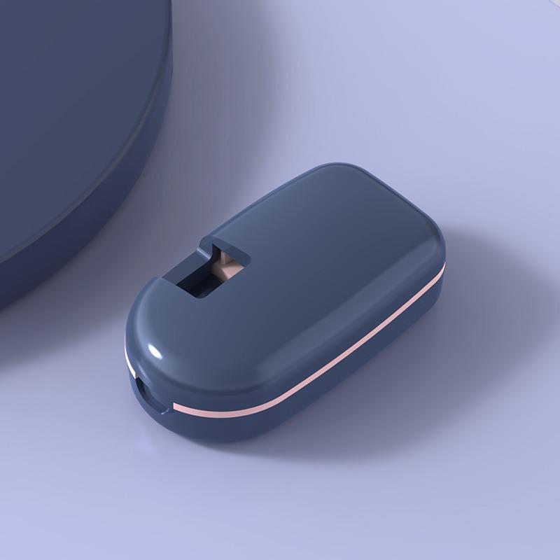 Portable Pill Cutter & Grinder: Compact Medication Box for Splitting, Grinding, and Dispensing Small Pills On-the-Go