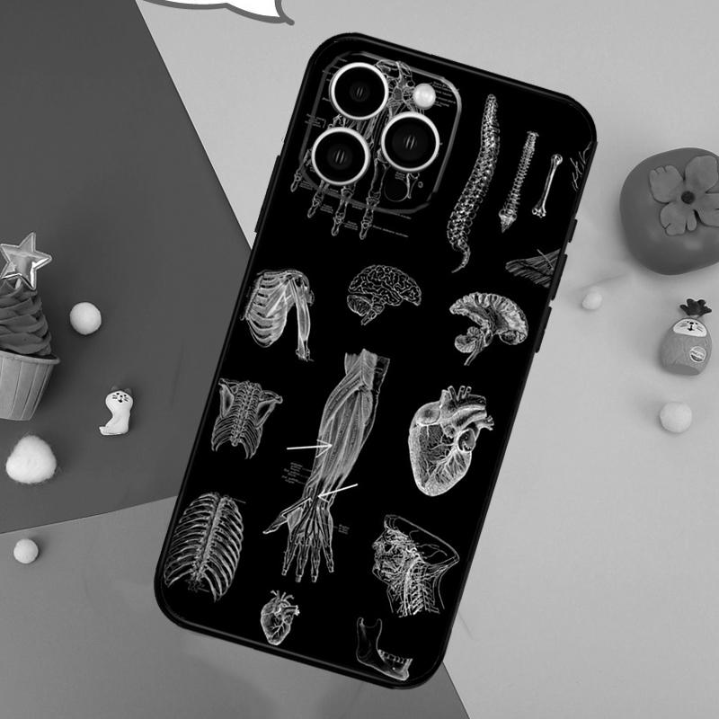 Ветеринарный рентгеновский чехол для iPhone 14 13 12 11 15 16 Pro Max Mini X XR XS Max 8 7 14 15 16 Plus Чехол Funda