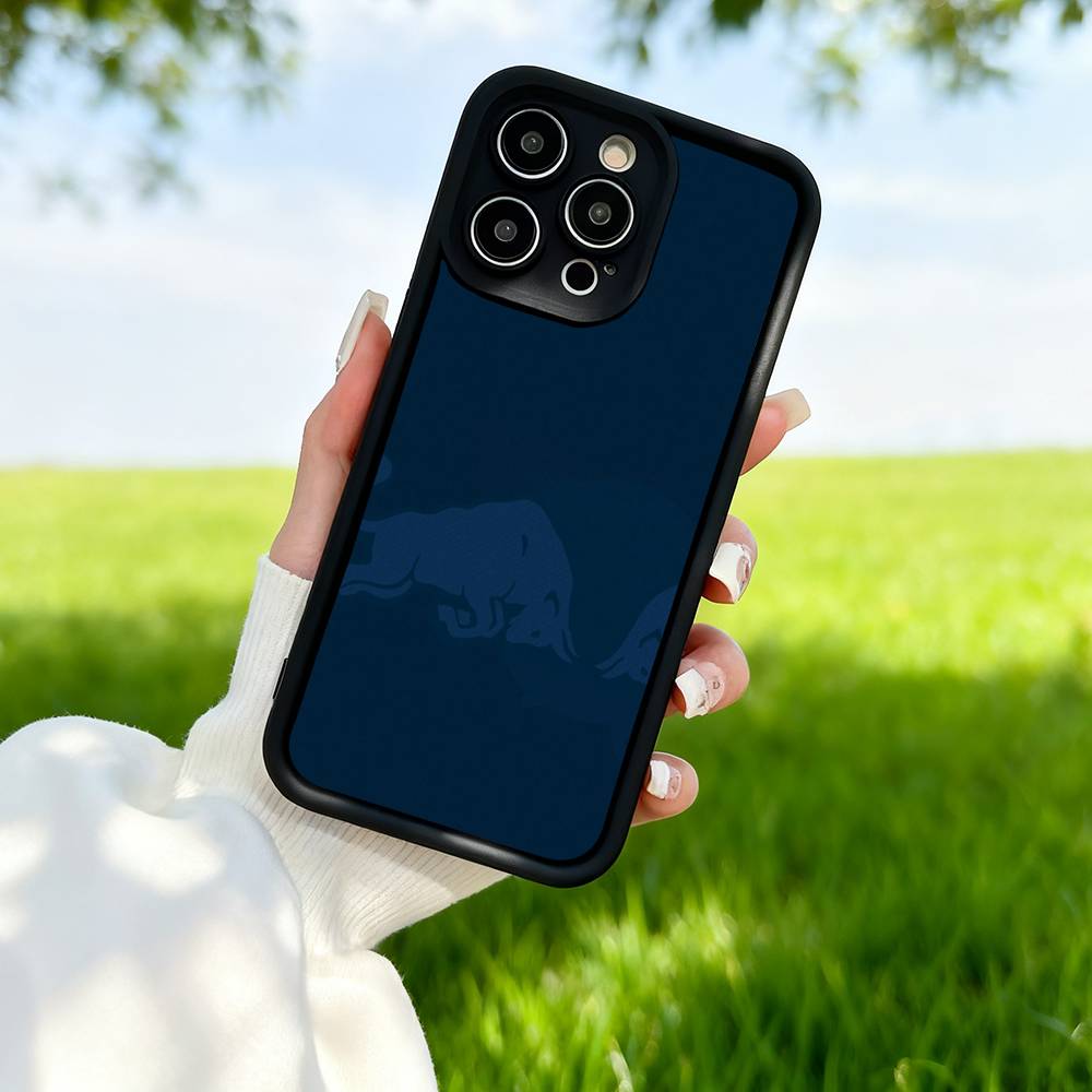 Модный красный логотип B-BullS Чехол-подставка для мыши Для IPhone 17 16 15 14 Max 13 11 12 Pro Mini Plus Ударопрочный Силиконовый
