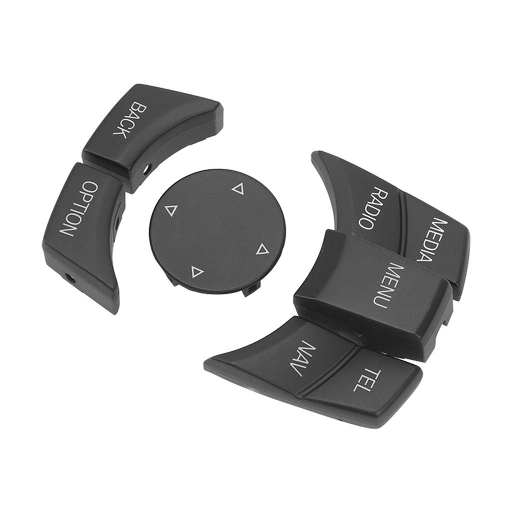 6 ШТ. Кнопка управления мультимедиа автомобиля Изысканная удобная на ощупь крышка кнопки-ручки Подходит для 1 3 5 6 серии Матовый черный