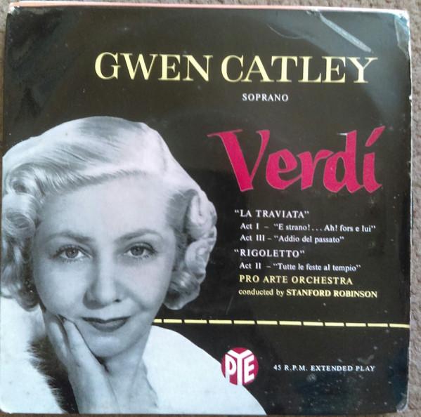Пластинка 7 дюймов GWEN CATHEY Verdi CEC32000 Pye Records UK Классика Б/у