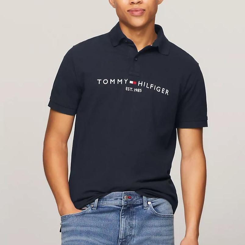 Tommy Hilfiger Polo Shirt Men's Navy Blue 78JB112-410
