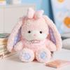 Pink Bear Brown Rabbit Scarf Bow Plush Doll Animal Festival Gift Ornament
