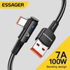 Essager 7A USB Type C Cable 90 Degree For OPPO 100W Fast Charing Cord For Honor Huawei Oneplus Realme Angled Charger Data Charging Cable