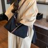 Yogodlns Ленивый стиль Ретро Одноплечевая Сумка под Мышку Минималистичная Сумка-тоут Большая Вместимость Сумка для Поездок Сумки через Плечо