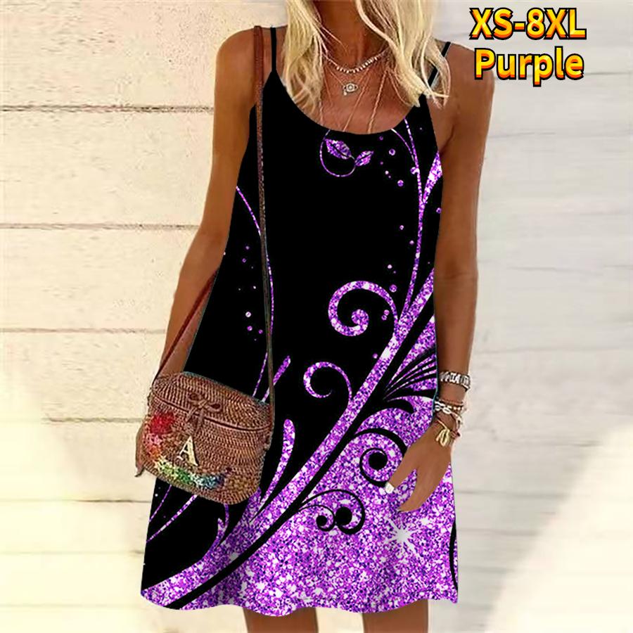 Женское мини-платье с цветочным принтом и пайетками, вечернее платье без рукавов, летнее пляжное платье, сарафан