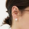 [Byer] H Edition Silver (W) White Pearl Earrings 10mm Bh6E49641W9Xxx
