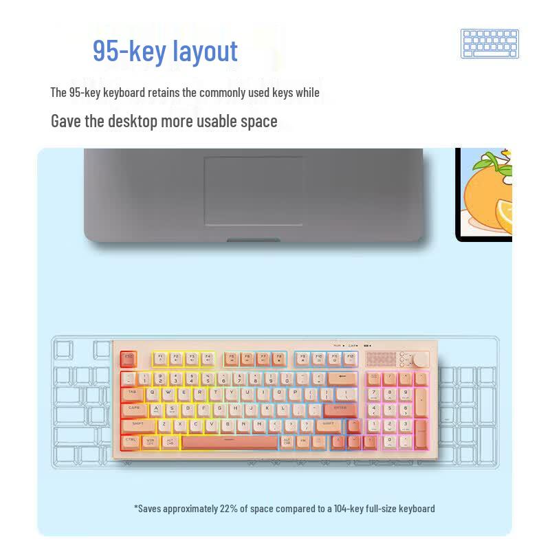 Lenovo K2 Pro Tri-Mode Office Keyboard with Mixed Backlight