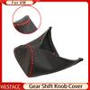 Натуральная кожа, автомобильные воротники переключения передач, головка переключения передач, чехол для Vw Jetta MK6 MK5 Golf 7 MK7 Bora Tiguan Polo