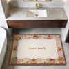 cartoon cute art Capybara kawaii hogar Bedside Rug Kitchen Bath Floor Mat Hallway Balcony Carpet Entrance Doormat Decor Home