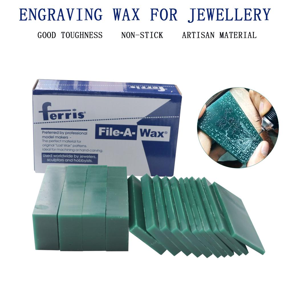 Ferris Carving Wax Block Blue/Green Jewelry Wax Engraving Working Wax Model Design