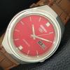 ВИНТАЖНЫЕ АВТОМАТИЧЕСКИЕ ЧАСЫ SEIKO 5 7009A ЯПОНИЯ МУЖСКИЕ С КРАСНЫМ ЦИФЕРБЛАТОМ a708543-1