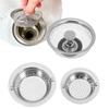Steel Mesh Water Sink Plug Cleaning Food Hair Stopper Plug Filter Basket Colander Sink Strainer