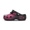 Classic Platform Clog Galaxy Gift Box Couple Goddess Graffiti Galaxy Gift Box Hole Shoes Unisex Black and Pink