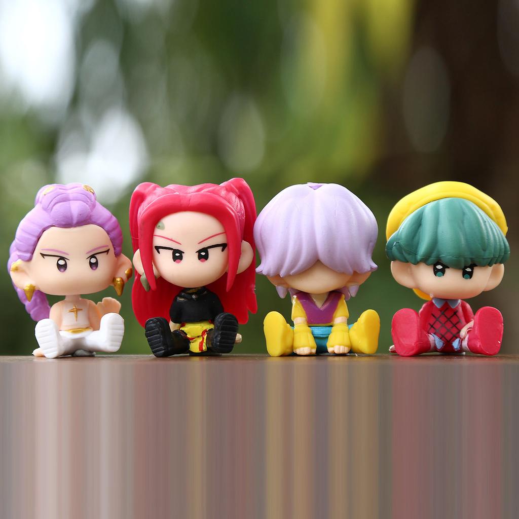 Новый набор из 10 шт. Фигурка-игрушка Kpop Охотники на демонов Мультяшная Руми/Мира/Зои Фигурка действия ПВХ Модель Декорация для рабочего стола Кукла Игрушка Подарок для фанатов