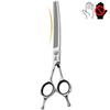 Left Hand 7 Inch Professional Top Grade Japan 440C Fishbone Pet Thinning Scissors Dog Grooming Tools Super Steel Pet Hair Scissors Tools