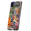 Яркий грибной жесткий чехол из поликарбоната для Samsung Galaxy Z Flip 6 5 4 Черный чехол для Galaxy Z Flip 3 Складной ударопрочный Capas