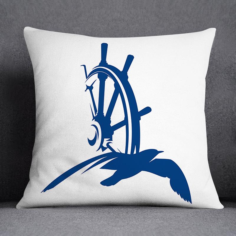 Pillowcases Home Office Decor Cushion Covers Blue Mermaid Sailor Marines