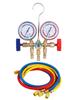 2024 Air Condition Gauge for R12 R22 R-404A R-134a Refrigerants, Manifold Gauge Manometer Valve 500psi with Visual Mirror