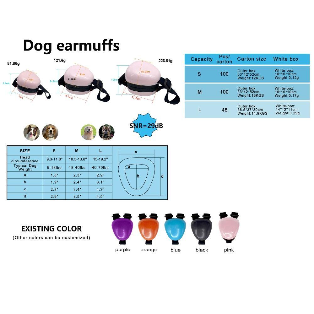 Защита от шума Собачьи наушники Защита слуха Щиток для ушей щенка Маленькие Средние Большие Собаки