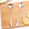 Stainless Steel Ladle Household Restaurant Stirring Ladle Coffee Ladle Dessert Milk Tea Small Spoon Spoon