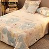 Winter Household Coral Velvet Bed Sheet Single-piece Double-sided Thickening Plus Velvet Flannel Blanket Blanket