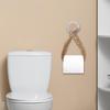 Tissue Holder Design Twine Rope Paper Roll Holder Rustic Twine Toilet Roll Holder for Bathroom Wall-mounted Paper Organization