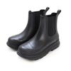Amiami Waterproof Rain Boots with Side Sizes Women's Gore, Black, 24.5cm-25.0cm (HU200)