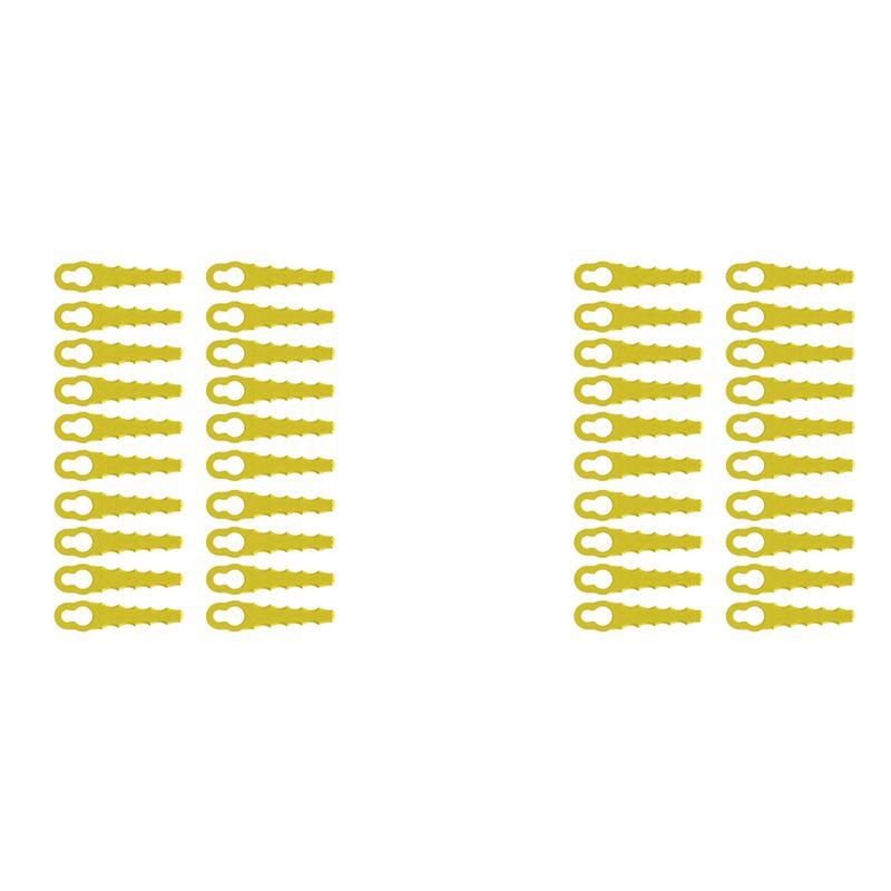 ABUL-40 Pieces Lawn Mower Replacement Plastic Lawn Mower Blades Plastic Lawn Mower Blades For Many Occasions