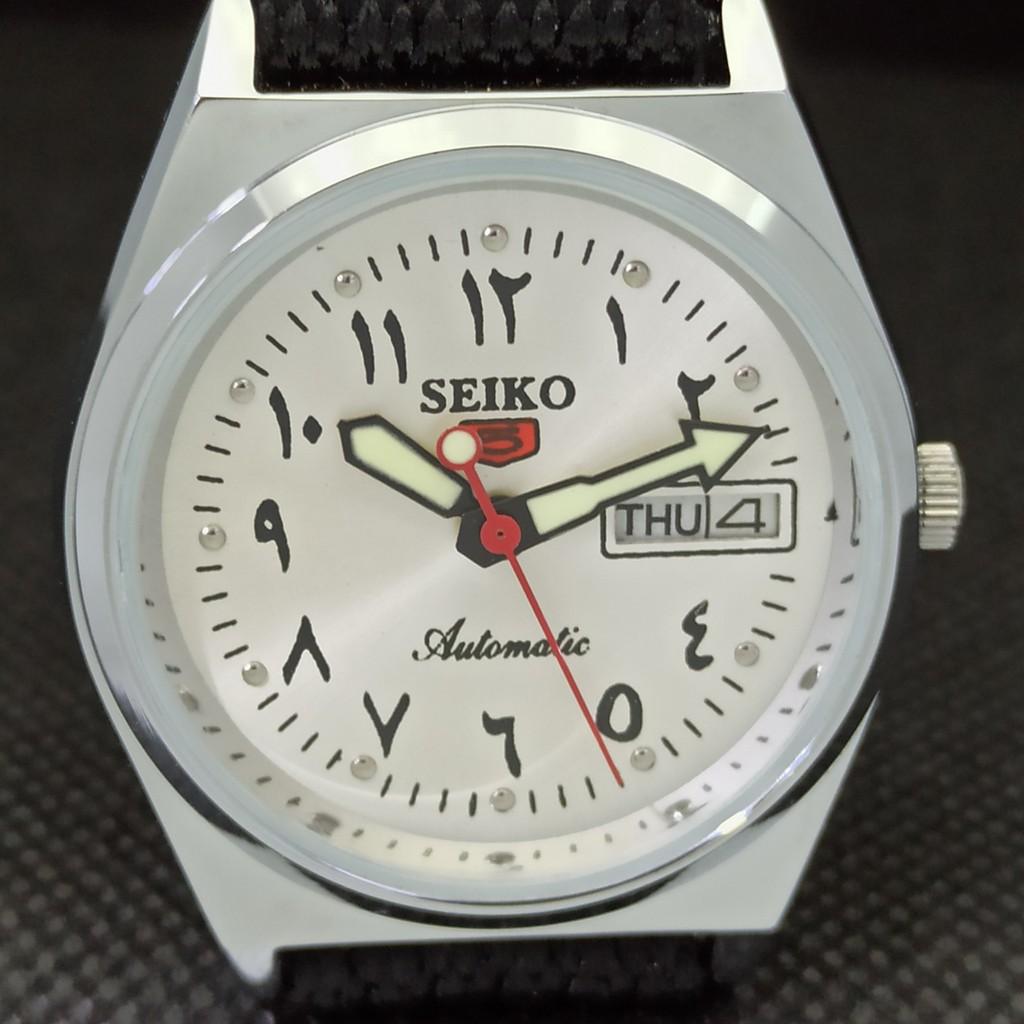 ВОССТАНОВЛЕННЫЕ ВИНТАЖНЫЕ SEIKO 5 AUTO 6309A ЯПОНИЯ МУЖСКИЕ АРАБСКИЕ ЧАСЫ 533d-a280150-9